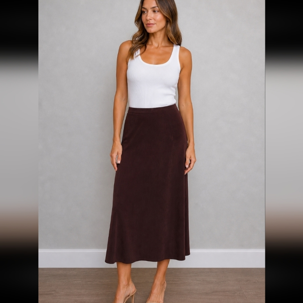 JESSICA HOLBROOK Easy Care Long Skirt Medium